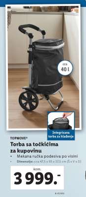 Torba sa točkićima za kupovinu