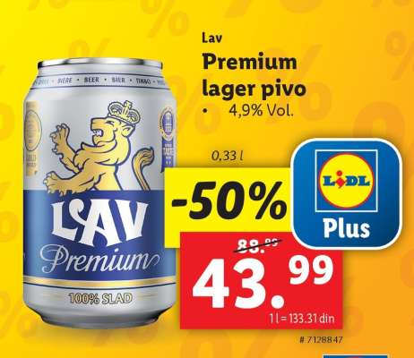 Lav Premium lager pivo