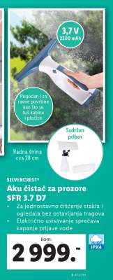 SILVERCREST Aku čistač za prozore SFR 3.7 D7