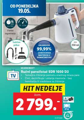 SILVERCREST Ručni paročistač SDR 1050 D2