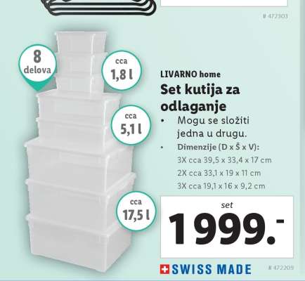 LIVARNO home Set kutija za odlaganje
