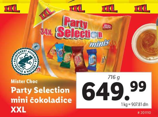 Party Selection mini čokoladice XXL