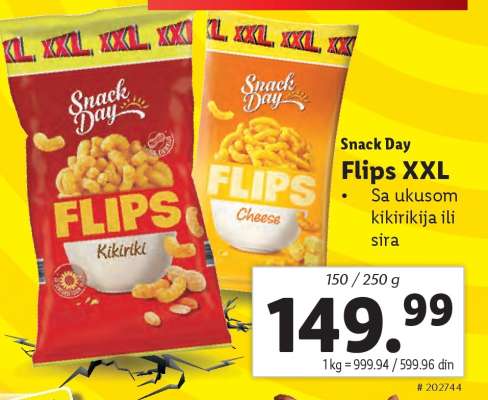 Snack Day Flips XXL