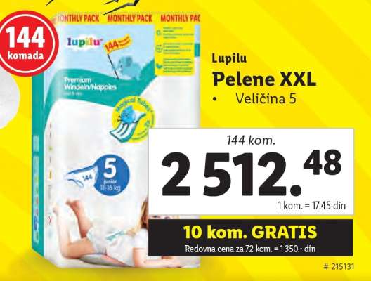 Lupilu Pelene XXL