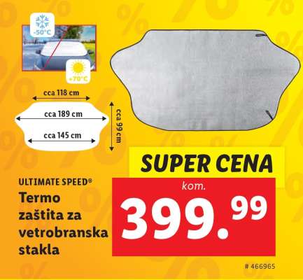 Termo zaštita za vetrobranska stakla