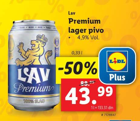 Lav Premium lager pivo