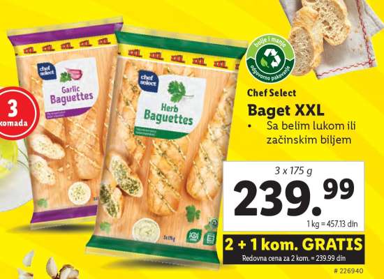Chef Select Baget XXL