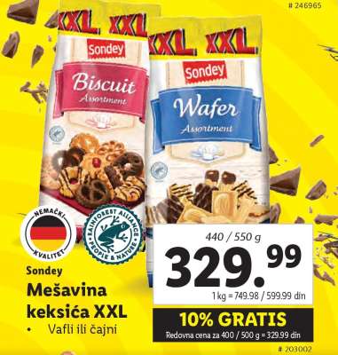 Sondey Mešavina keksića XXL