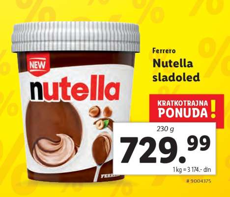 Nutella sladoled