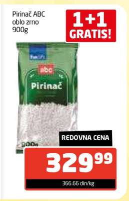 Pirinač ABC oblo zrno 900g