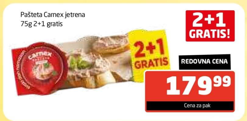 Pašteta Carnex Jetrena