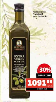 Maslinovo ulje Franz Jozef extra devičansko 0.75l