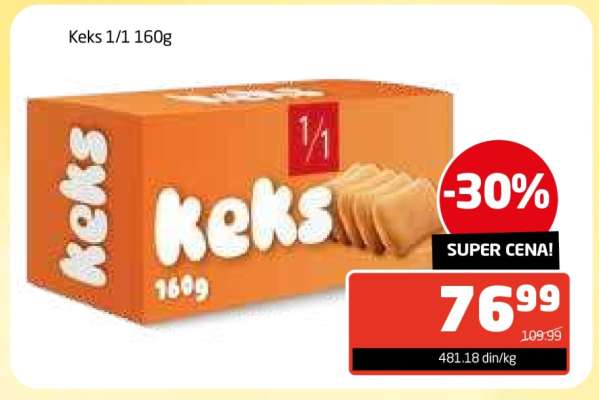Keks 1/1 160g