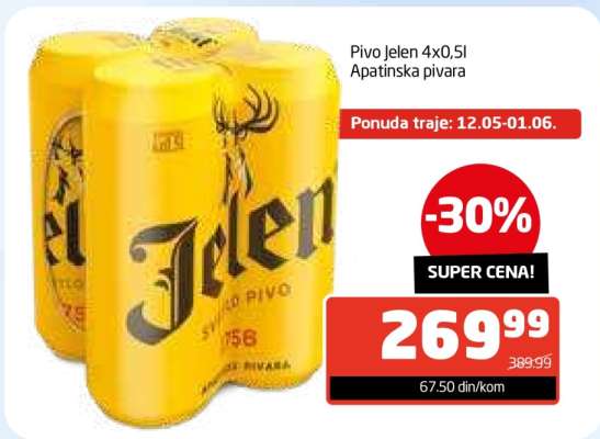 Pivo Jelen 4x0.5l