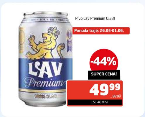 Pivo Lav premium 0,33l
