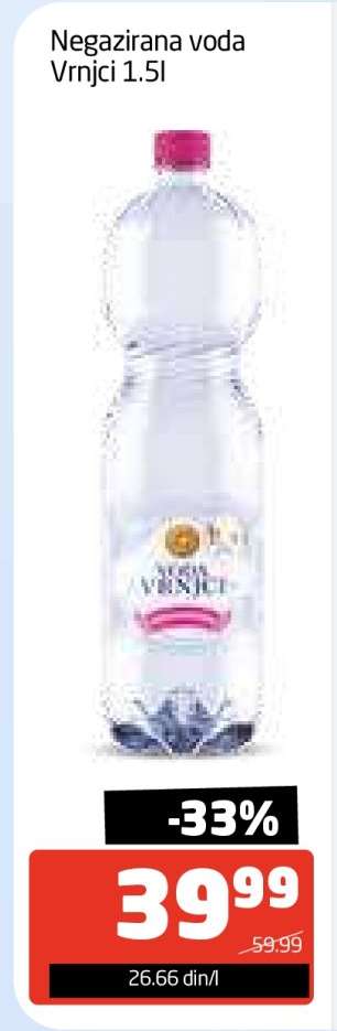 Negazirana voda Vrnci 1.5l