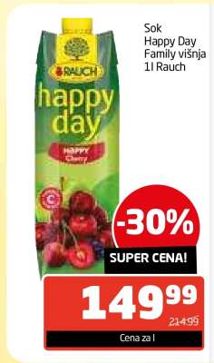 Sok Happy Day Family višnja 1l Rauch