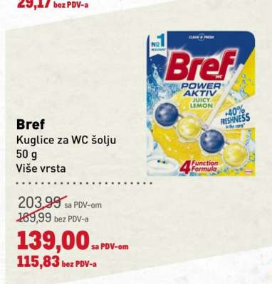 Bref Kuglice za WC šolju