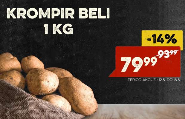 Krompir beli 1 kg