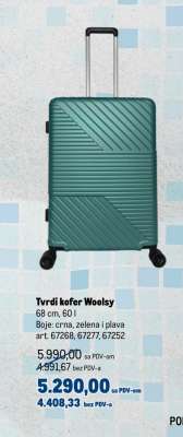 Tvrdi kofer Woolsy