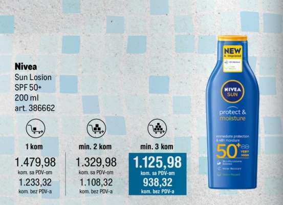 Nivea Sun Losion SPF 50+