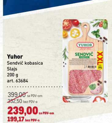 Yuhor SENDVIČ KOBASICA SLAJS