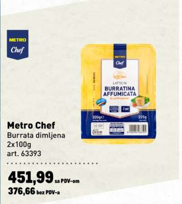 Metro Chef Burrata dimljena