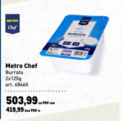Metro Chef Burrata