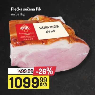 Plećka sečena Pik