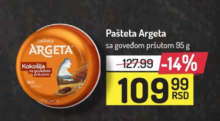 Pašteta Argeta sa govedom pršutom 95 g