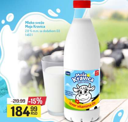 Mleko sveže Moja Kravica