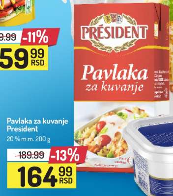PAVLAKA ZA KUVANJE President