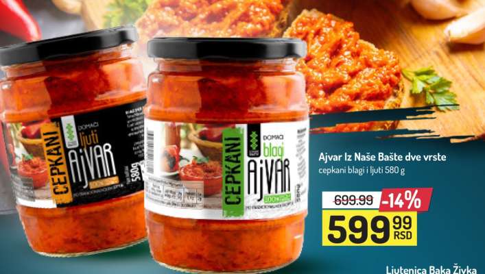 Ajvar Iz Naše Bašte dve vrste
