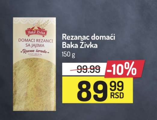 Rezanač domaći Baka Živka
