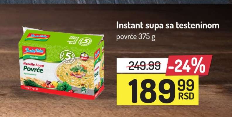 Instant supa sa testeninom povrće 375 g