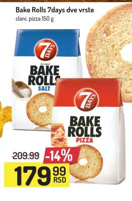 Bake Rolls 7days dve vrste