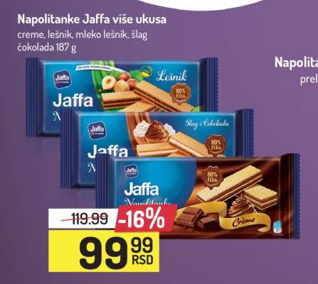 Napolitanke Jaffa više ukusa
