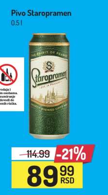 Pivo Staropramen