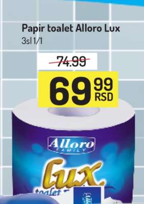 Papir toalet Alloro lux