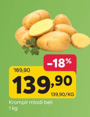 Krompir mladi beli