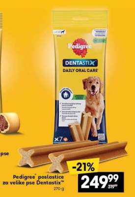Pedigree poslastice za velike pse Dentastix