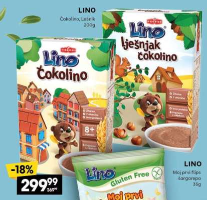 Lino Čokolino, lešnik 200g