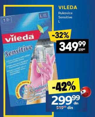 VILEDA Rukavice Sensitive L