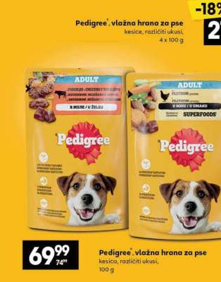 Pedigree, vlažna hrana za pse