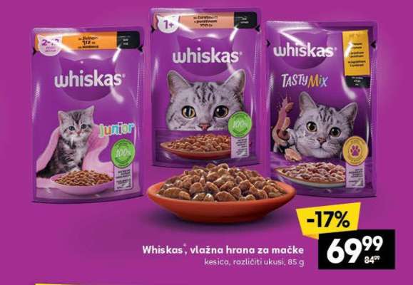 Whiskas, vlažna hrana za mačke