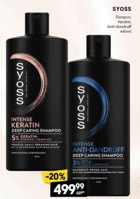 SYOSS Intense Anti-Dandruff Deep Caring Shampoo