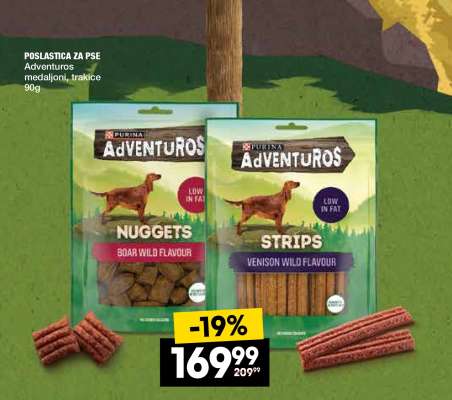 Adventuros medaljoni, trakice 90g