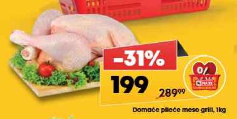 Domaće pileće meso gril, 1kg