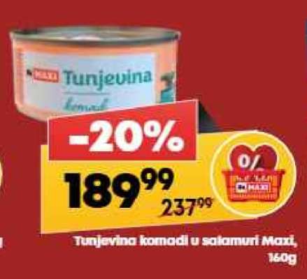 Tunjevina komadi u salamuri Maxi