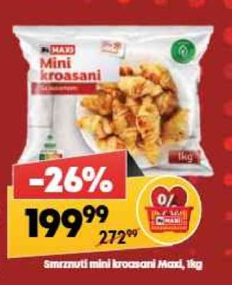Zmraženi mini kroasani Maxi, 1kg
